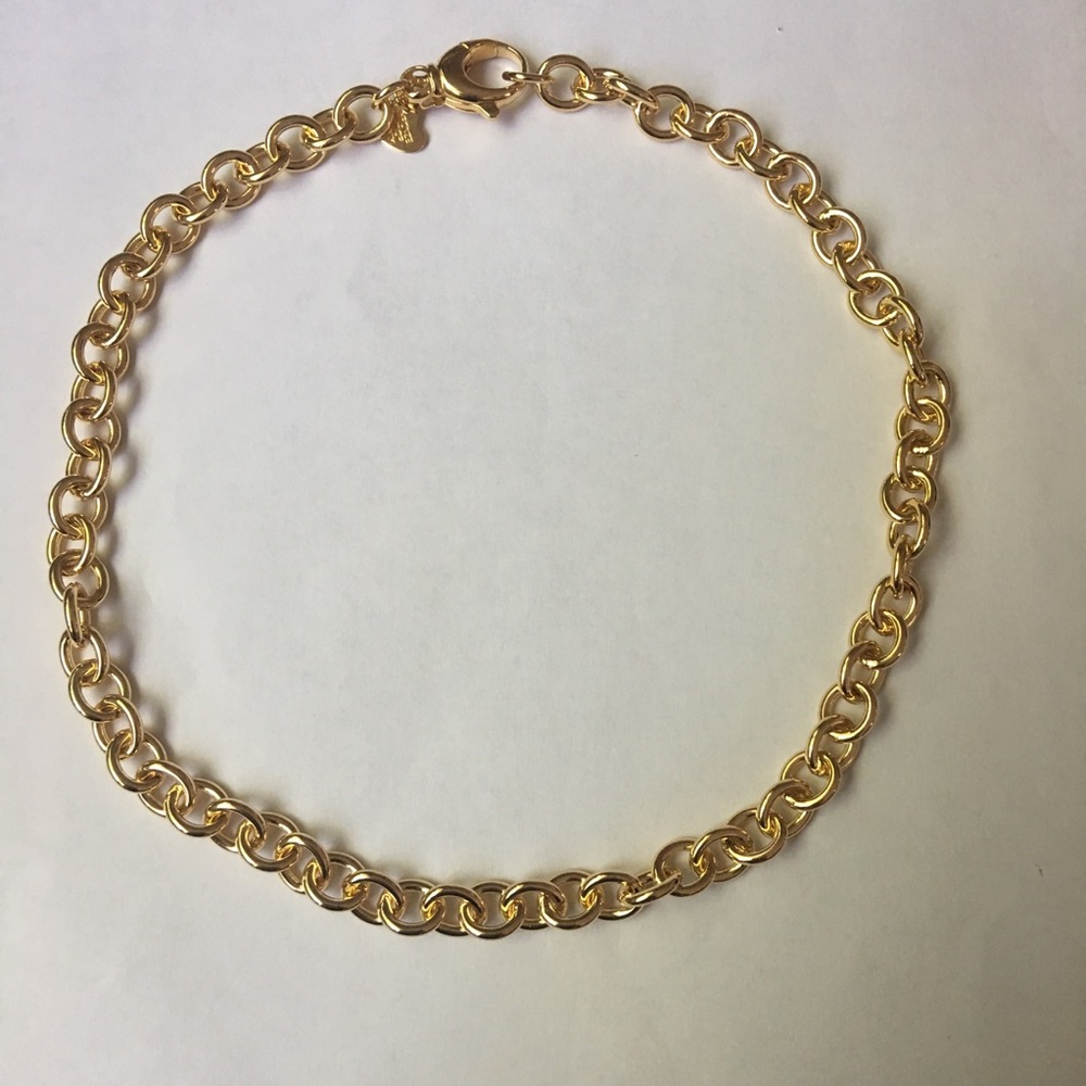 16” Bronze Milor Italy Link Necklace Goldtone